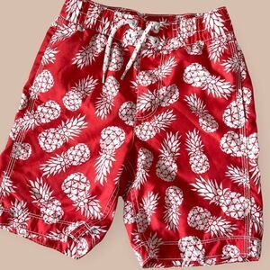 GAP Kids Swim Trunk, Size S - Color Orange / white